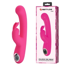 Wibrator Króliczek Lamar Dark Pink Pretty Love Różowy | 100% ORYGINAŁ| DYSKRETNA PRZESYŁKA